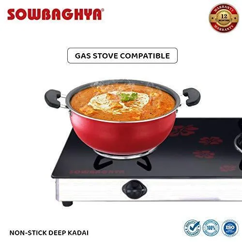 NS Deep kadai with SS Lid- 3Ltr