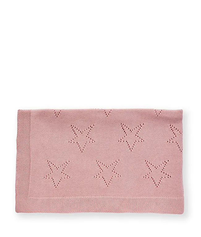 Pointelle Baby Blanket - Fairy Floss Pink