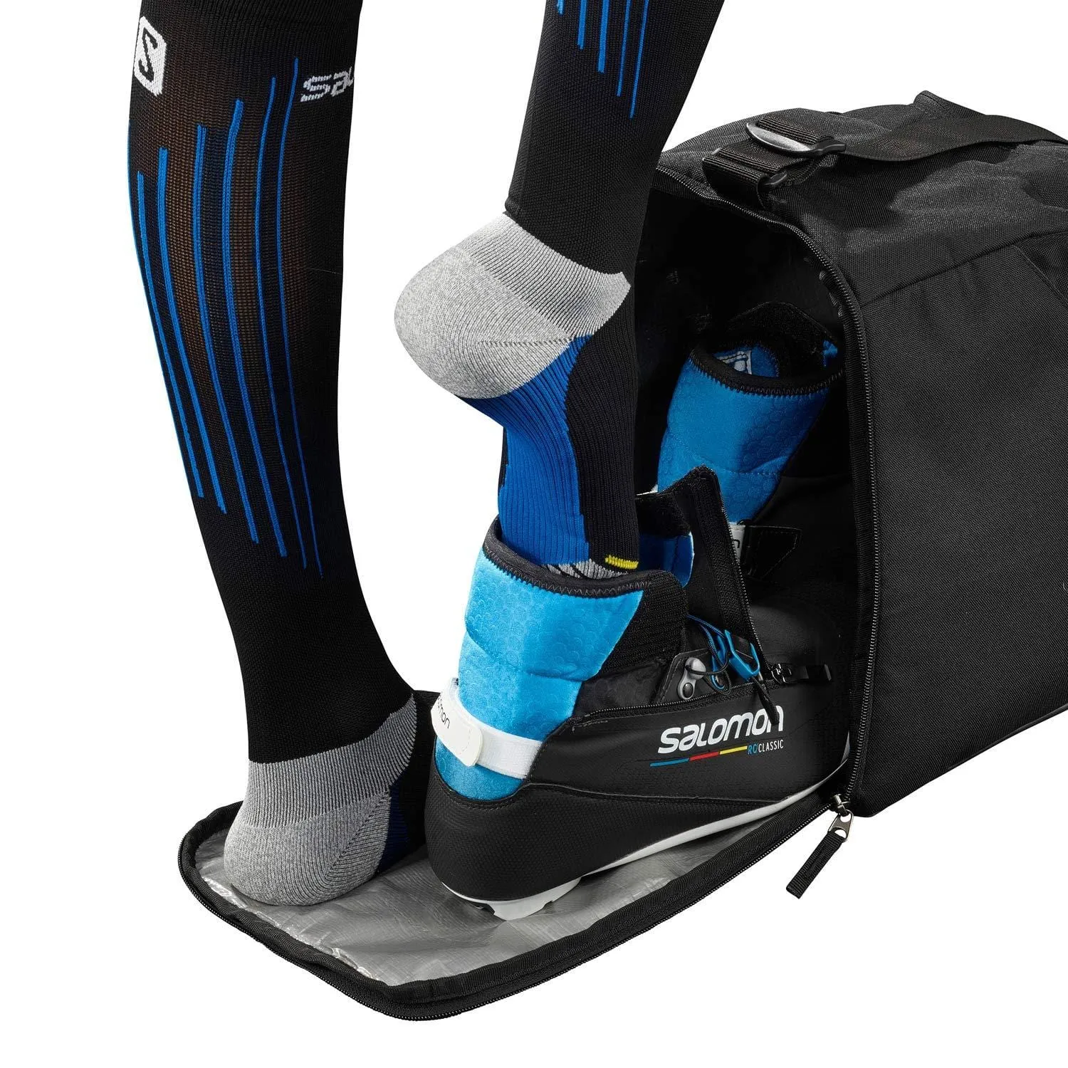 SALOMON Nordic Gear XC Ski Boot Bag Sz 15.8L Black