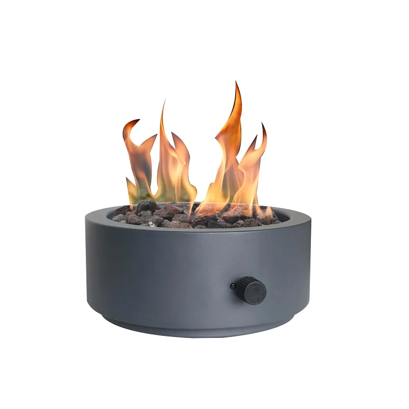 Seasonal Trends 52071 Umbrella Hole Tabletop Fire Bowl, 10 in OAW, 10 in OAD, 4.17 in OAH, Round, Propane :EA: QUANTITY: 1