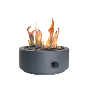 Seasonal Trends 52071 Umbrella Hole Tabletop Fire Bowl, 10 in OAW, 10 in OAD, 4.17 in OAH, Round, Propane :EA: QUANTITY: 1