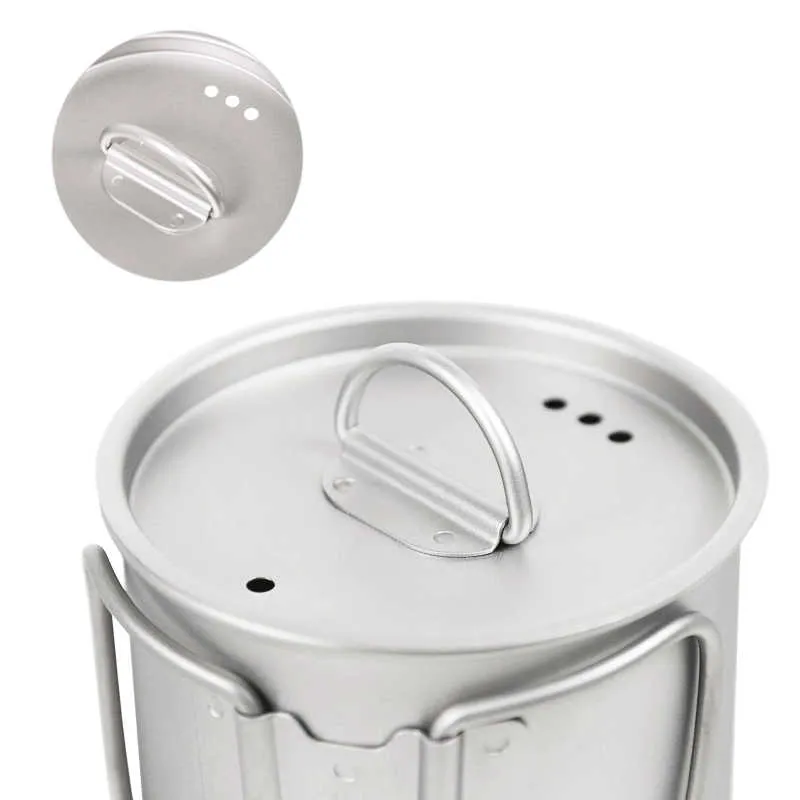 SilverAnt | Ultralight Titanium Cup With Lid | 400ml/14 fl oz