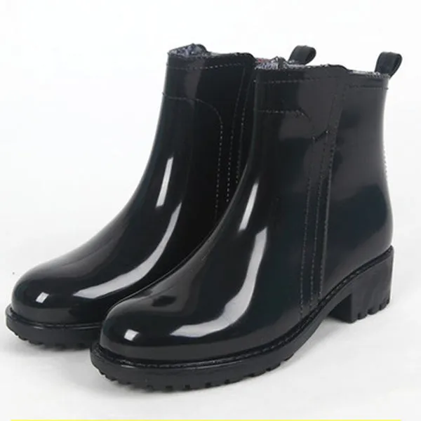 Women's Anti-slip Mid Rain Boots Waterproof Garden Shoes