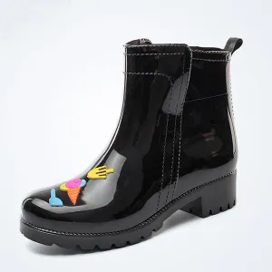 Women's Anti-slip Mid Rain Boots Waterproof Garden Shoes