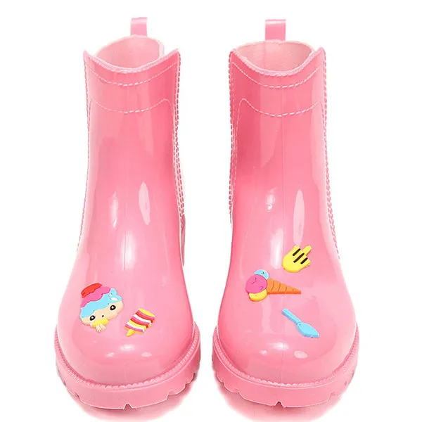 Women's Anti-slip Mid Rain Boots Waterproof Garden Shoes